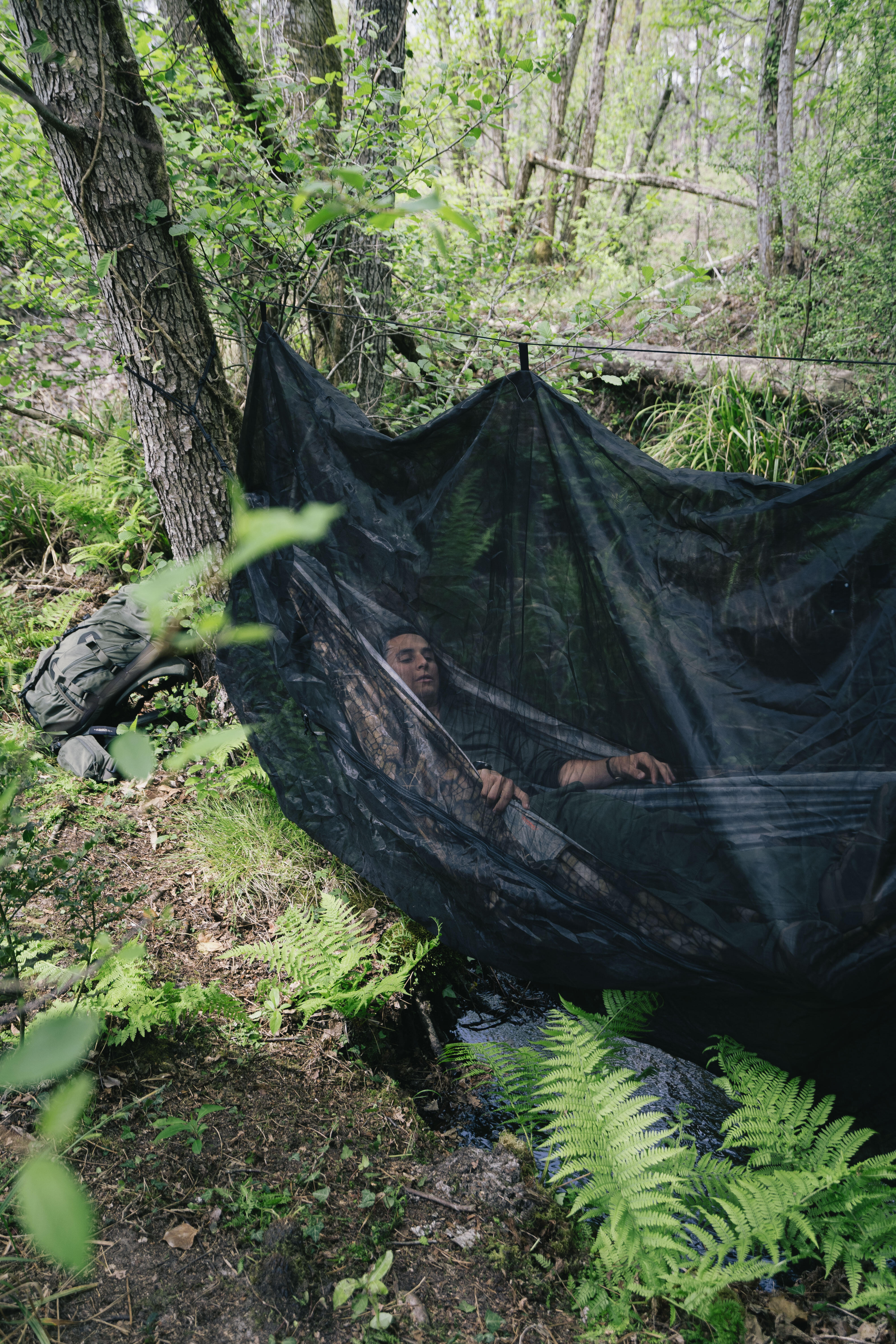 Hunting hammock mosquito net Solognac Decathlon