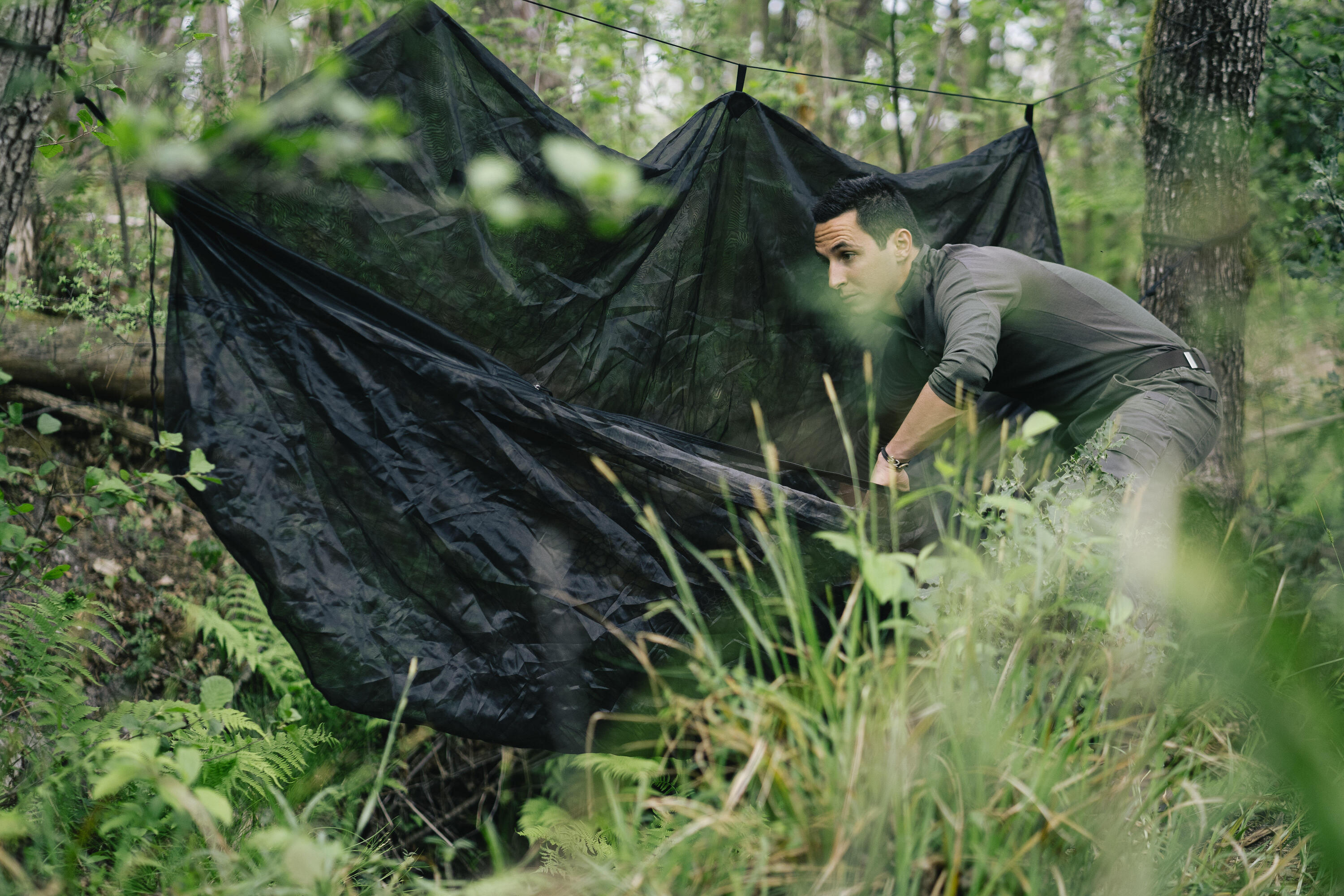 Moskitonetz für Bushcraft-Hängematten  6/6