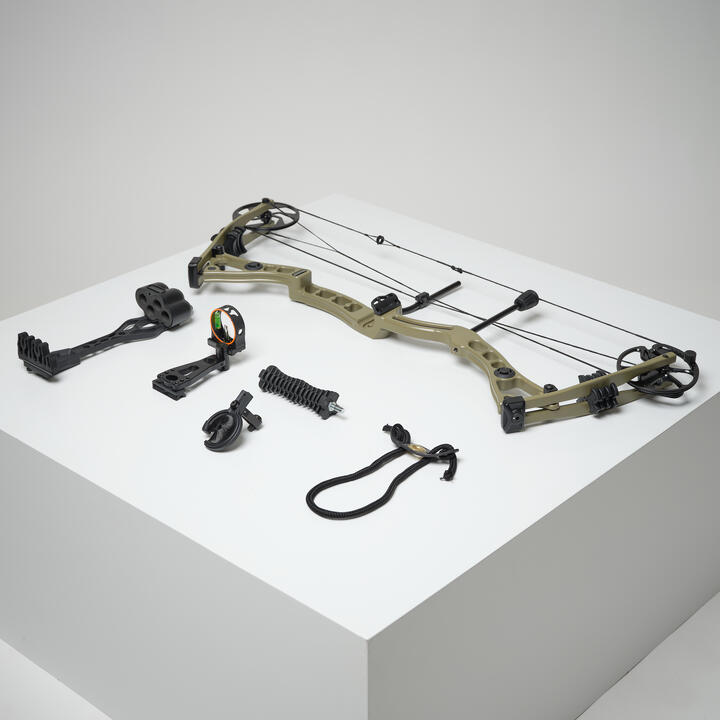Kit Arc à poulie de chasse 500 Furtiv Droitier SOLOGNAC Decathlon