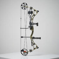 Kit Arc à poulie de cible et de chasse 500 KAKI Droitier