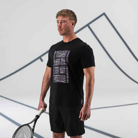 Moška teniška majica TTS Soft Court - črna/ Gaël Monfils