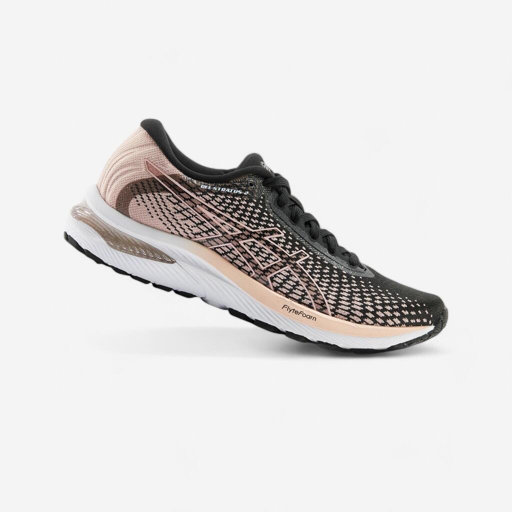 Dámska bežecká obuv Gel Stratus Knit 2 čierno-ružová