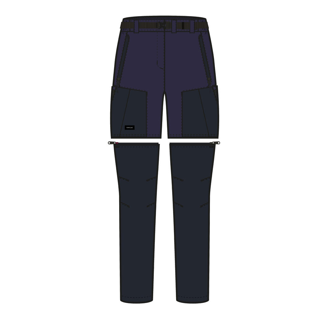 Women's Mountain Trekking 2-in-1 Zip-Off Trousers MT500