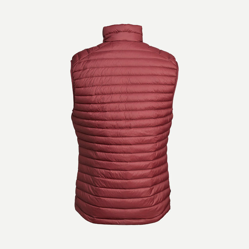 Gilet trekking uomo MT100 PIUMA bordeaux