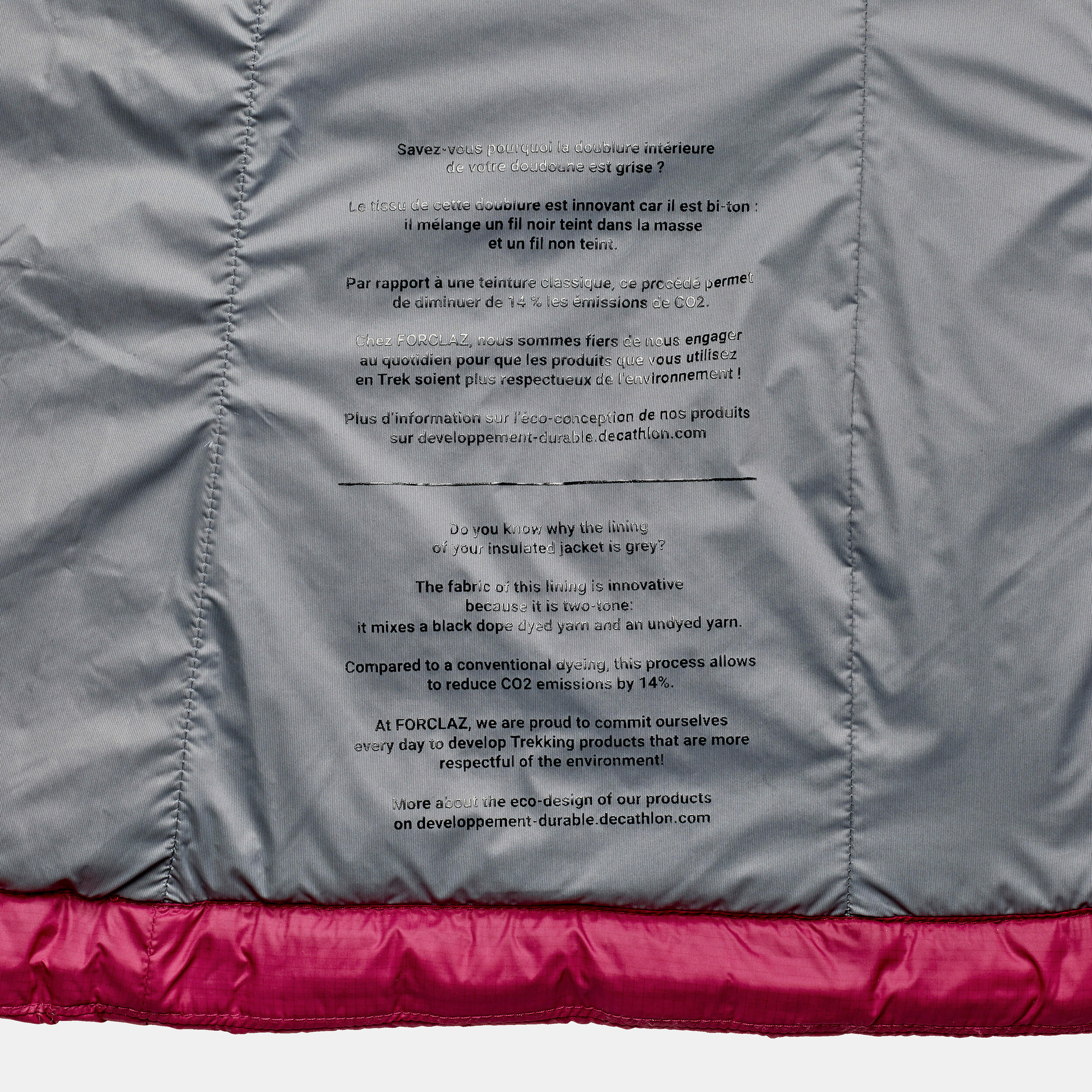 Women’s Padded Winter Jacket – MT 100 Purple - FORCLAZ