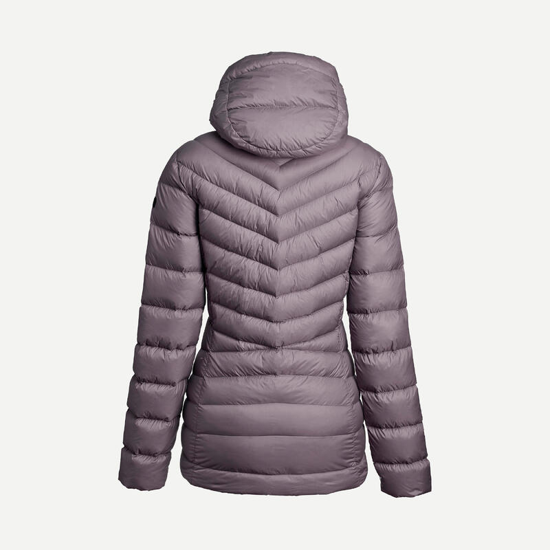 Doudoune en duvet de trek montagne avec capuche - MT500 -10°C - Femme