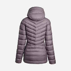 Women’s mountain trekking hooded down jacket - MT500 -10°C