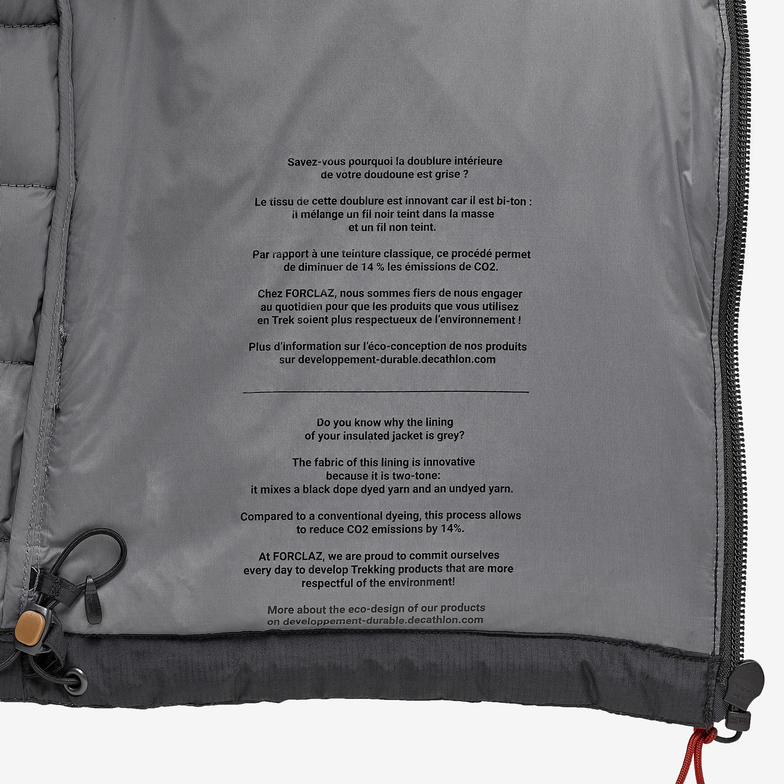Men’s Hiking Down Vest - MT 100 Black 4/19