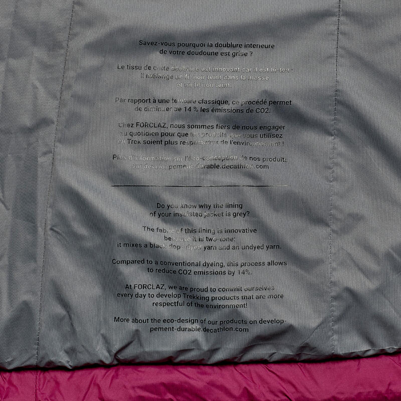 Kadın Outdoor Trekking Şişme Yelek - Mor - MT100