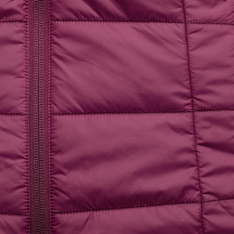 Doudoune de trek sans manches synthétique Femme, MT100 violet