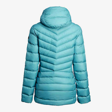 Women’s mountain trekking hooded down jacket - MT500 -10°C