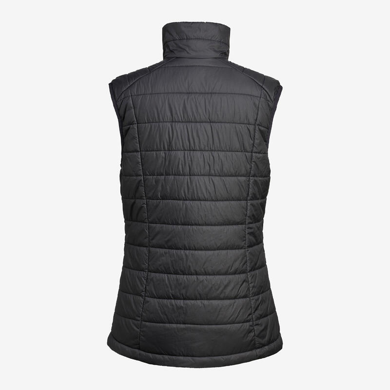 Gilet trekking donna MT100 OVATTA nero