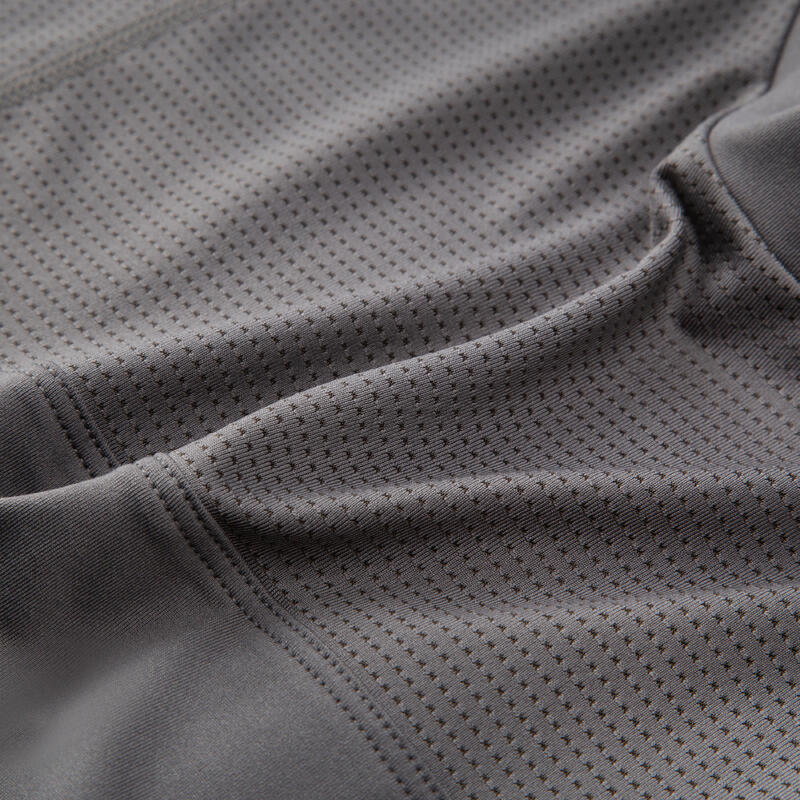 Men's Short-Sleeved Tennis T-Shirt TTS Dry RN - Khaki/Black