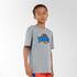 Girls'/Boys' Basketball T-Shirt TS500 Fast - Light Grey Dunker