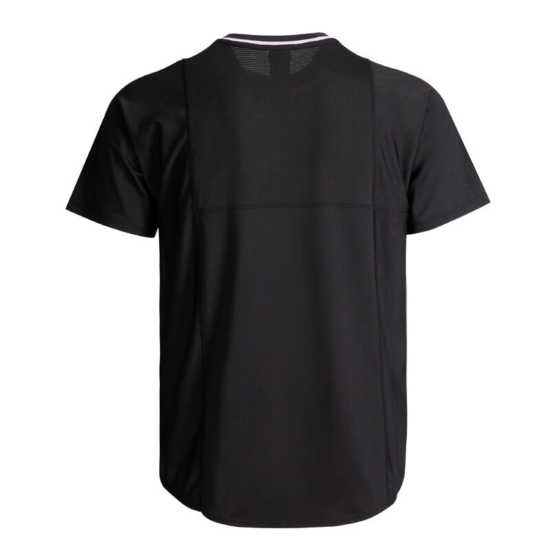 T-shirt tennis manches courtes homme - artengo dry vert de gris gaël monfils