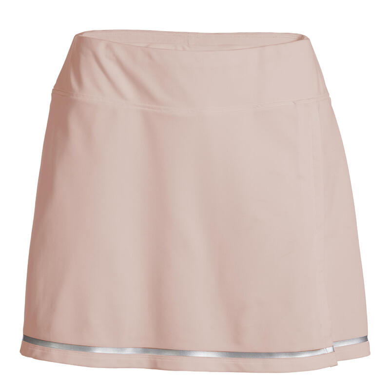 女款網球短裙 Dry 500 - 粉色
