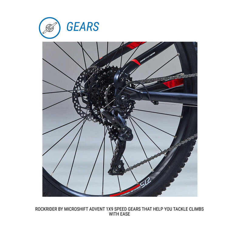 Bicicletă MTB ST 530 S 27,5" negru