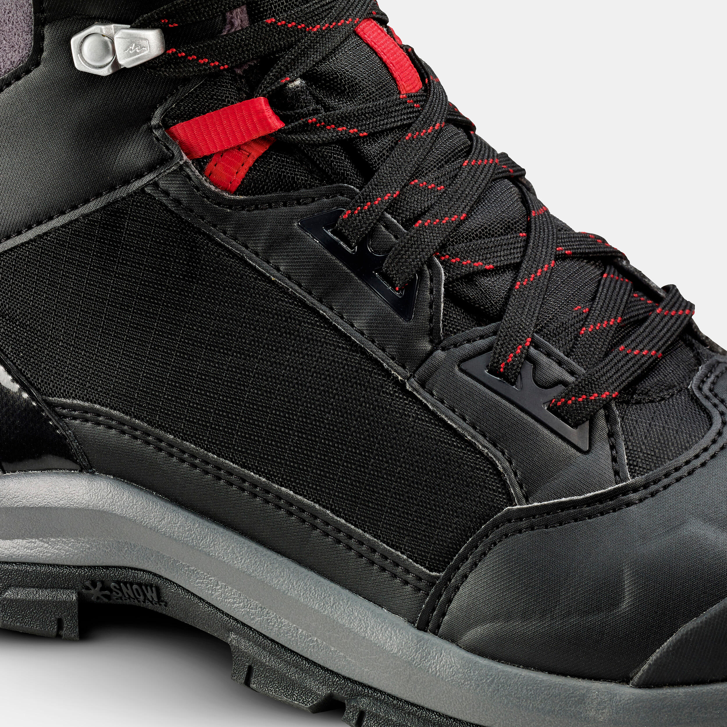 Men's Winter Boots - SH 500 - black, [EN] flame red - Quechua - Decathlon