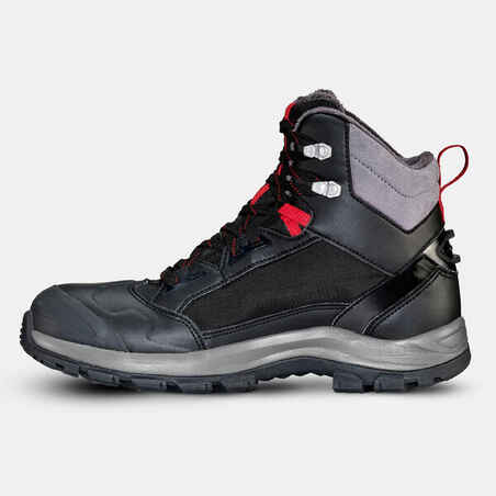 Men’s snow hiking boots SH520 x-warm mid - Black