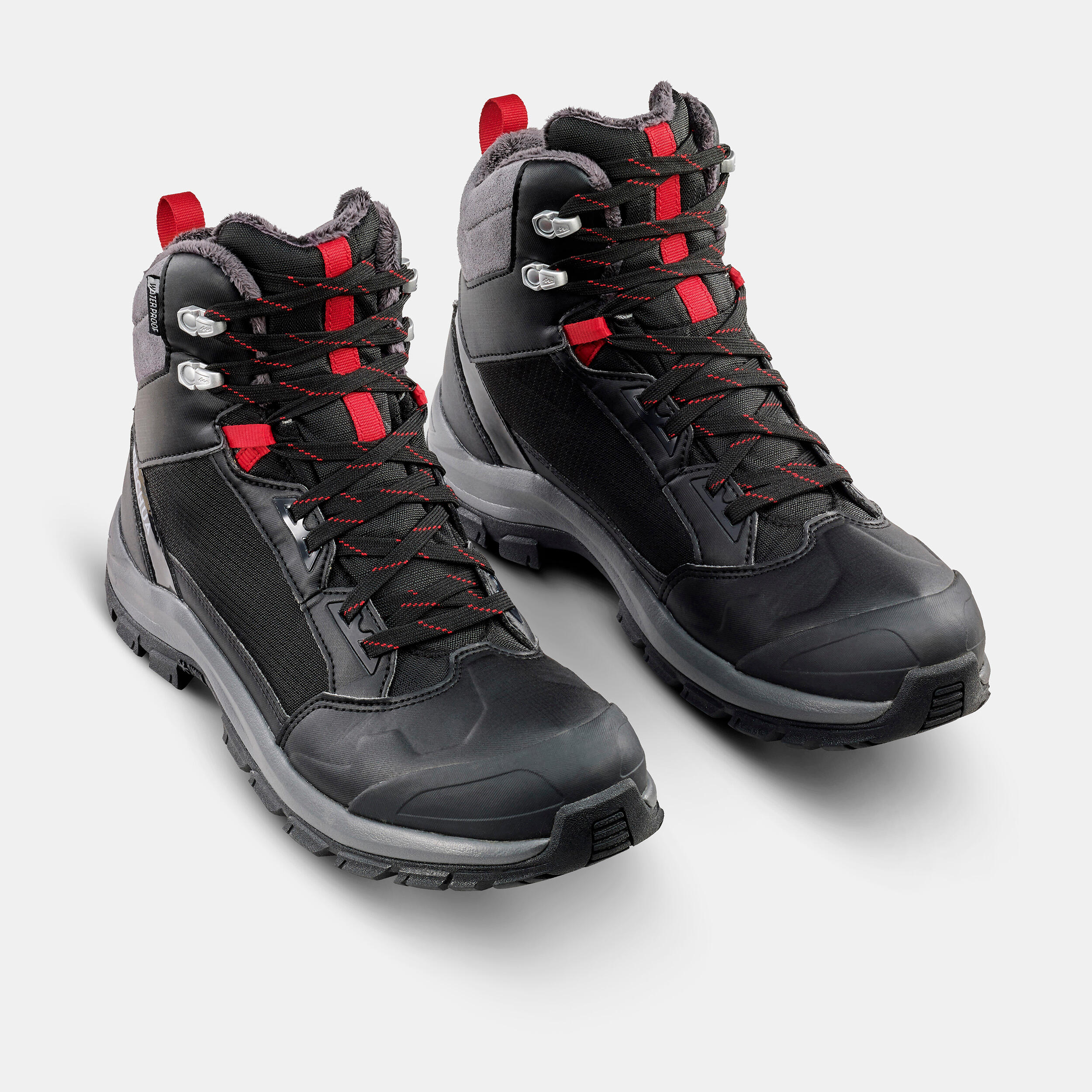 Men's Waterproof Hiking Boots - SH 500 X-Warm - Black - Quechua - Decathlon