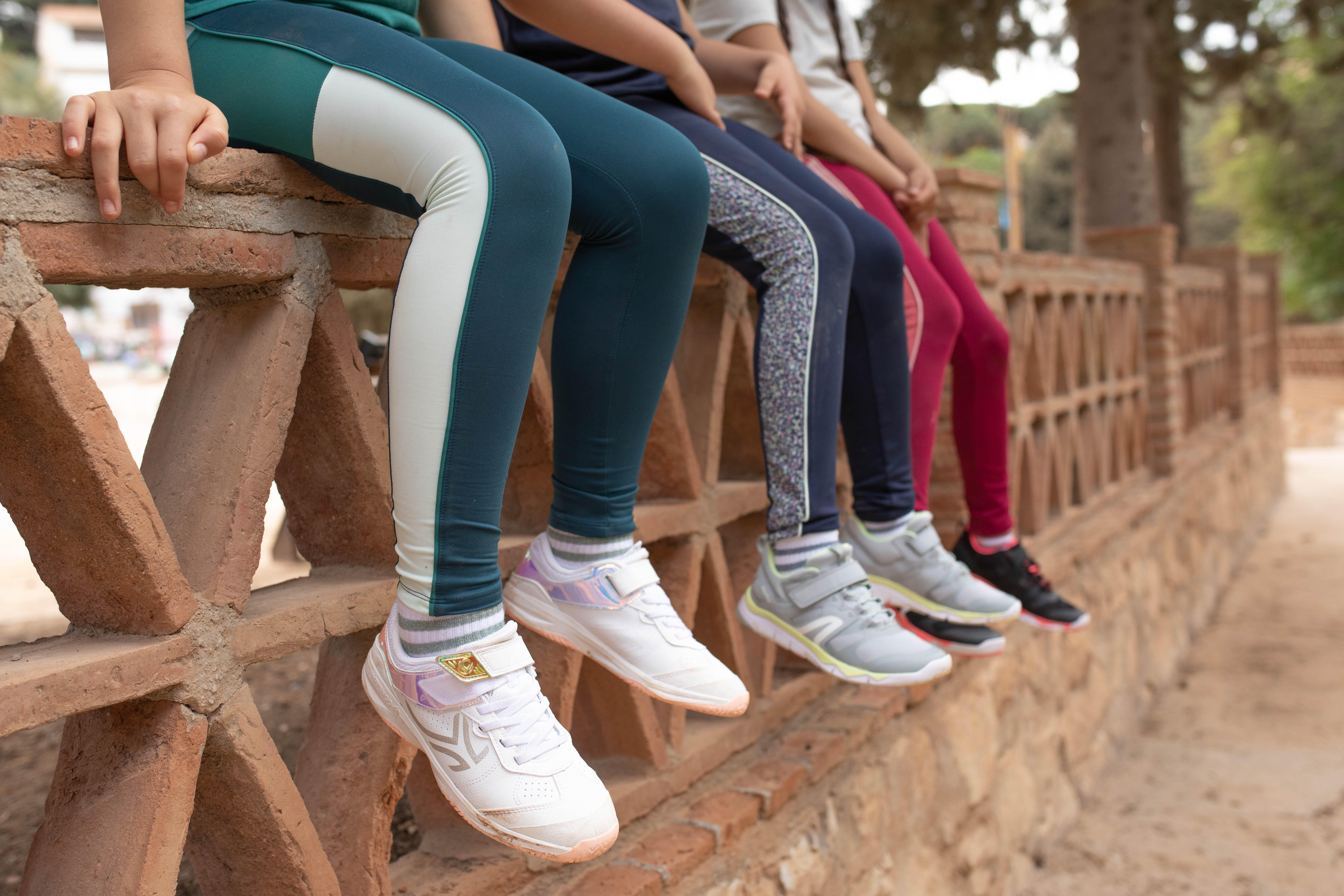 Kids' High-Waisted Leggings - S 500 - DOMYOS