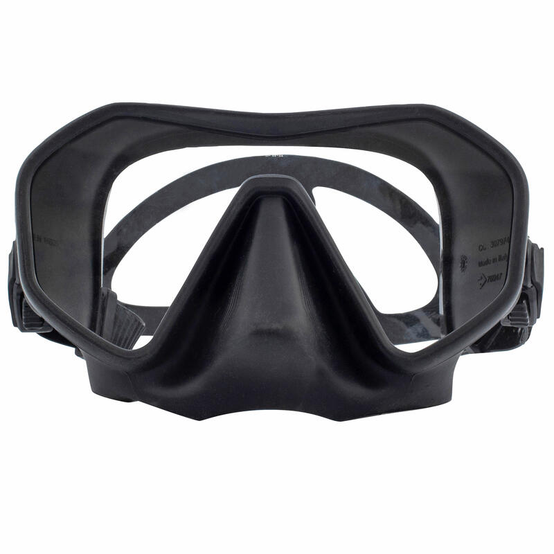 Maschera snorkeling 500 MONO nera