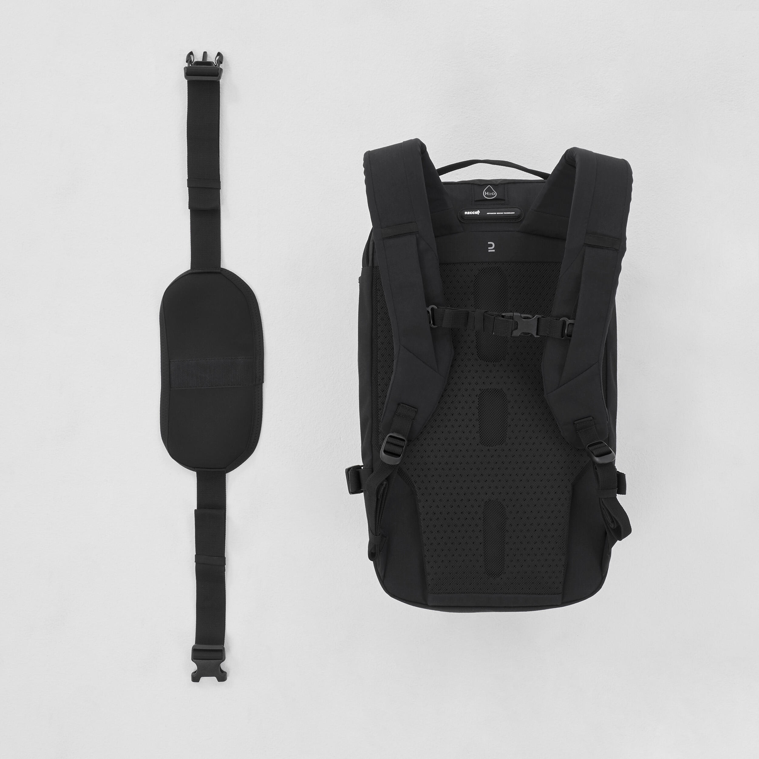 Freeride Ski Backpack FR 100 Black black Wedze Decathlon