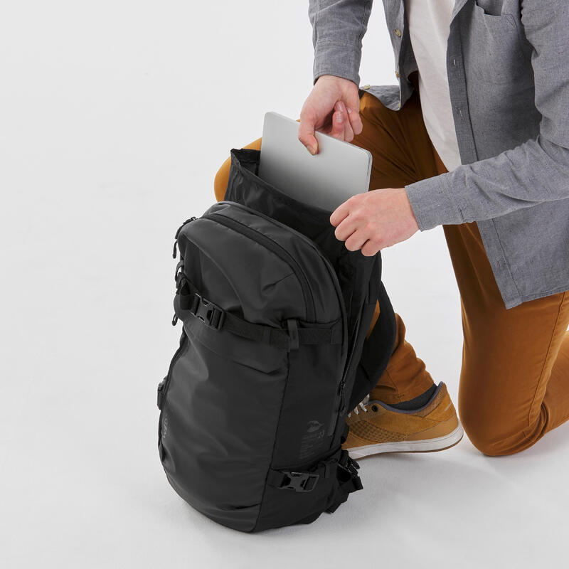 Kayak/Dağ Bisikleti Sırt Çantası - 23 L - Siyah/Beyaz - FR/AM 100 23 L
