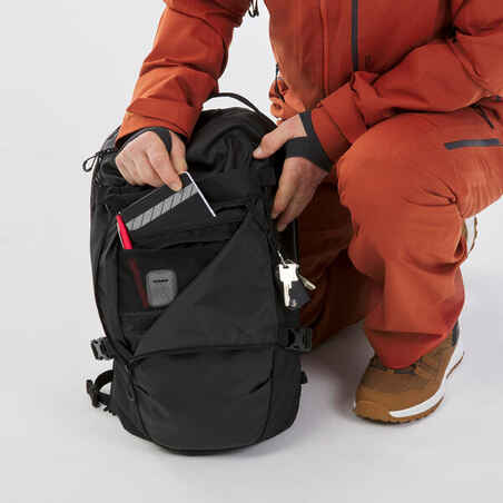 Freeride ski snowboard backpack - FR 100 23 L - Khaki