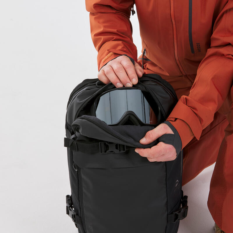 Kayak/Dağ Bisikleti Sırt Çantası - 23 L - Siyah/Beyaz - FR/AM 100 23 L
