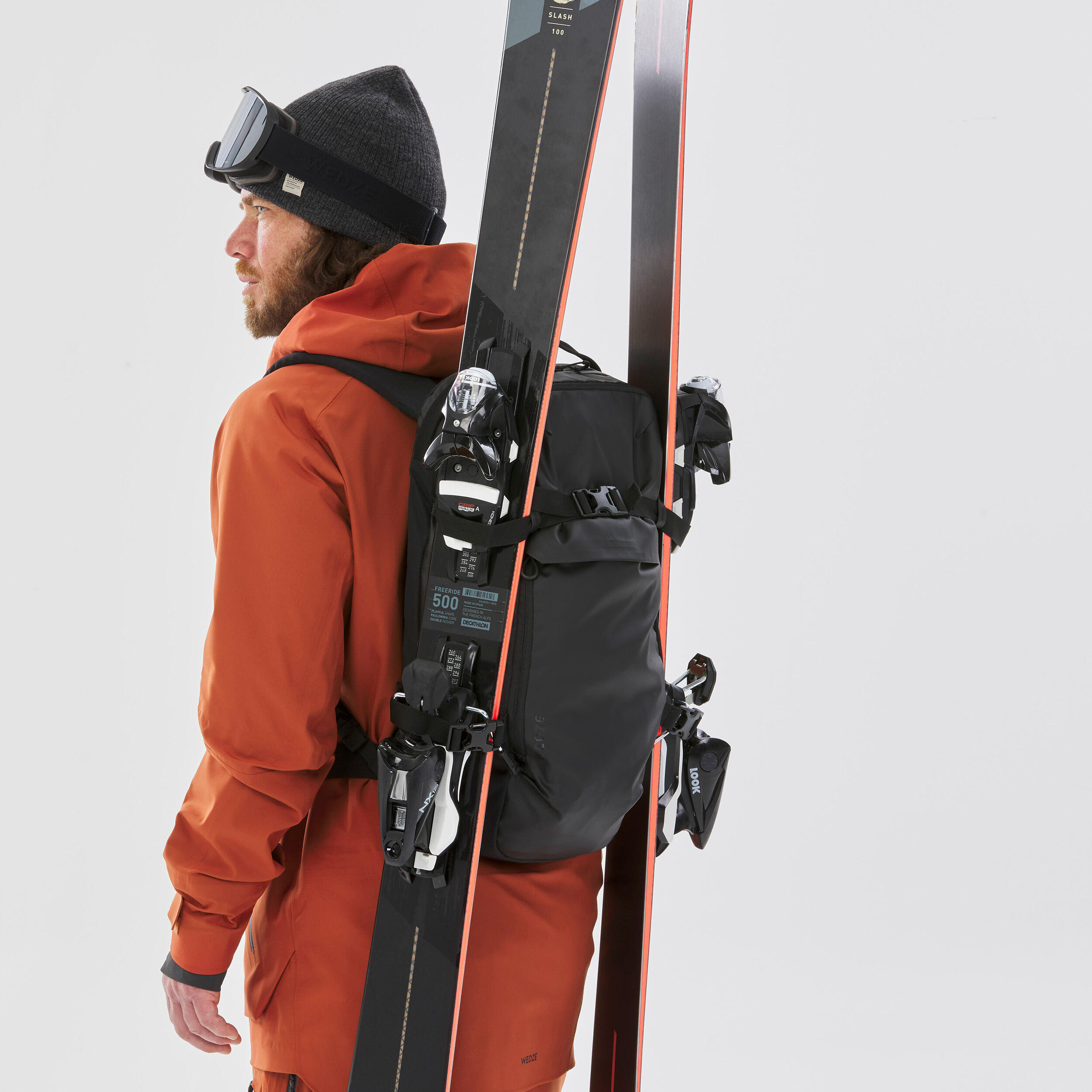 Freeride Ski Backpack with Laptop Pocket - FR 23 L Black 6/22