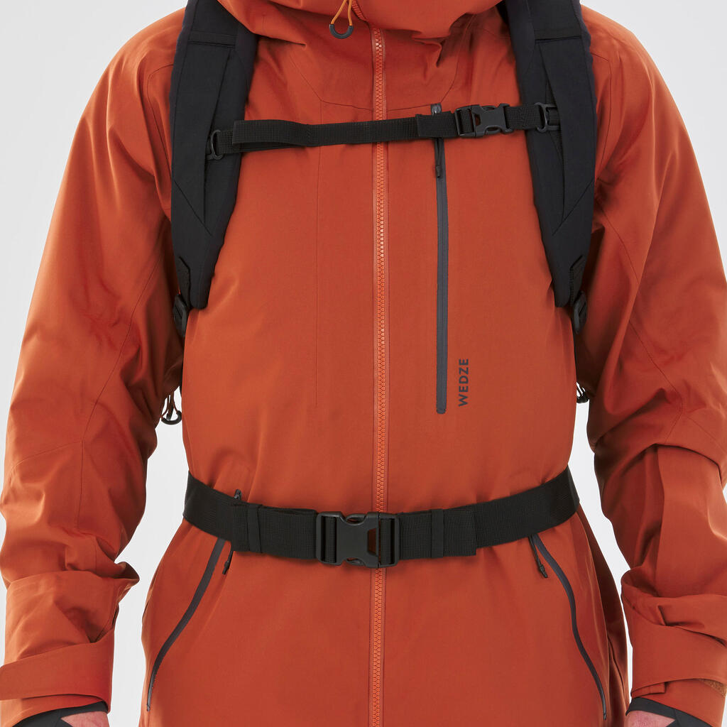 Freeride ski snowboard backpack - FR 100 23L - White black