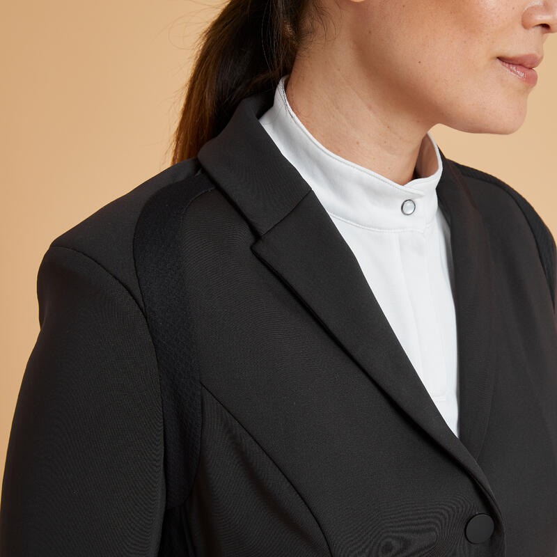 Veste concours équitation femme noir 900