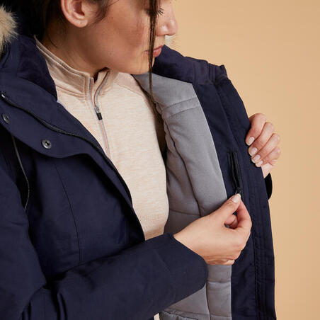 Куртка теплая водонепроницаемая женская 580 синяя