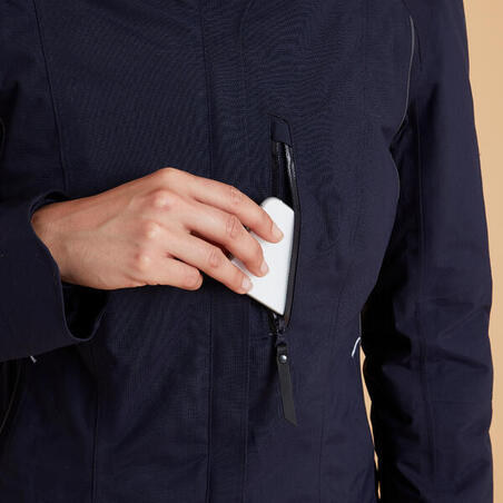 Куртка теплая водонепроницаемая женская 580 синяя