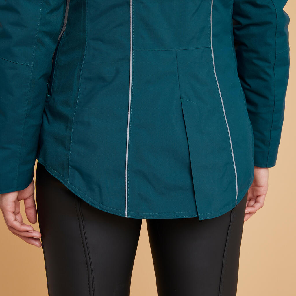 Winter-Reitjacke 580 wasserdicht Damen blau