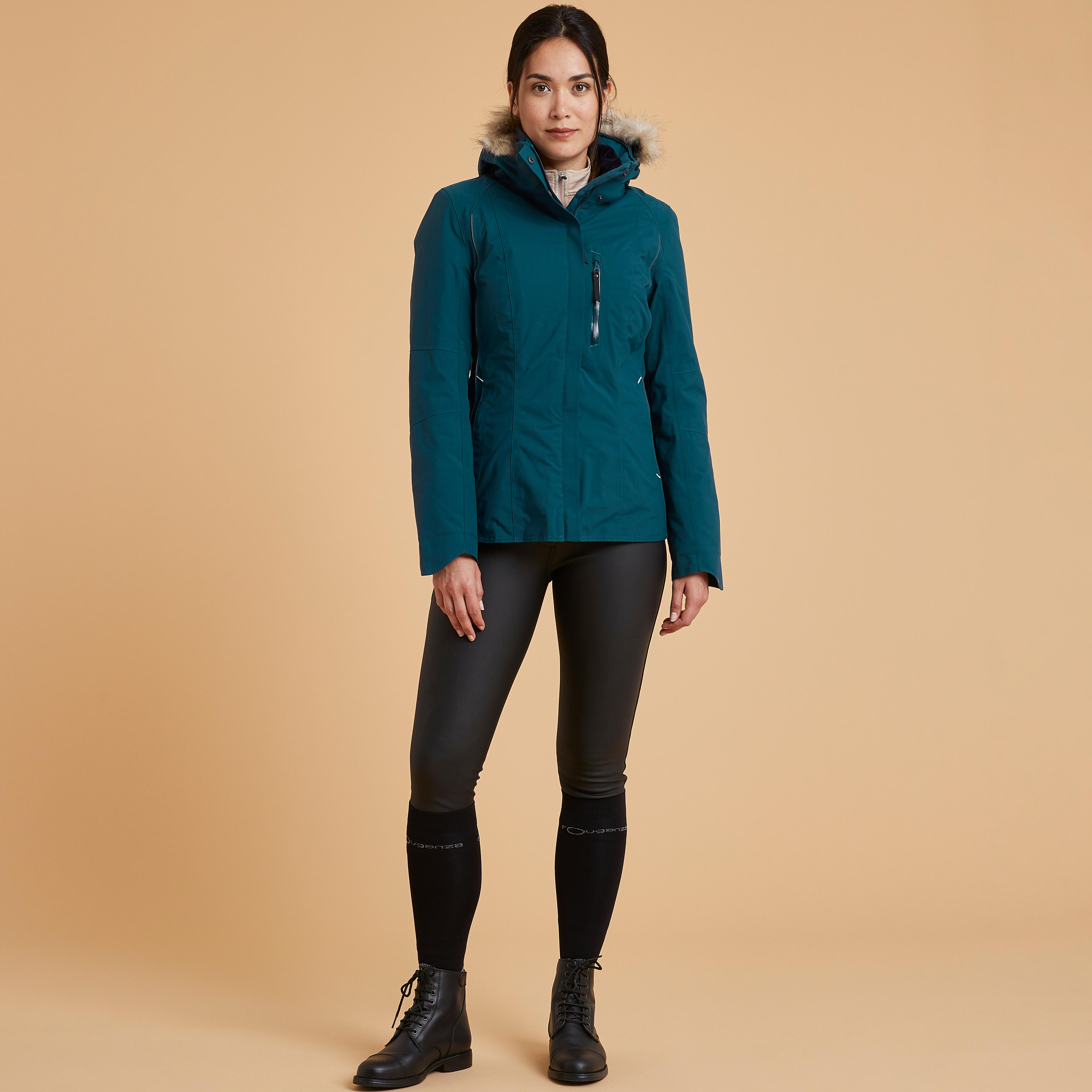 Warm Waterproof Horse Riding Jacket 580 