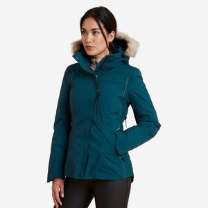 Chaqueta equitación 580 impermeable/cálida Mujer Fouganza verde