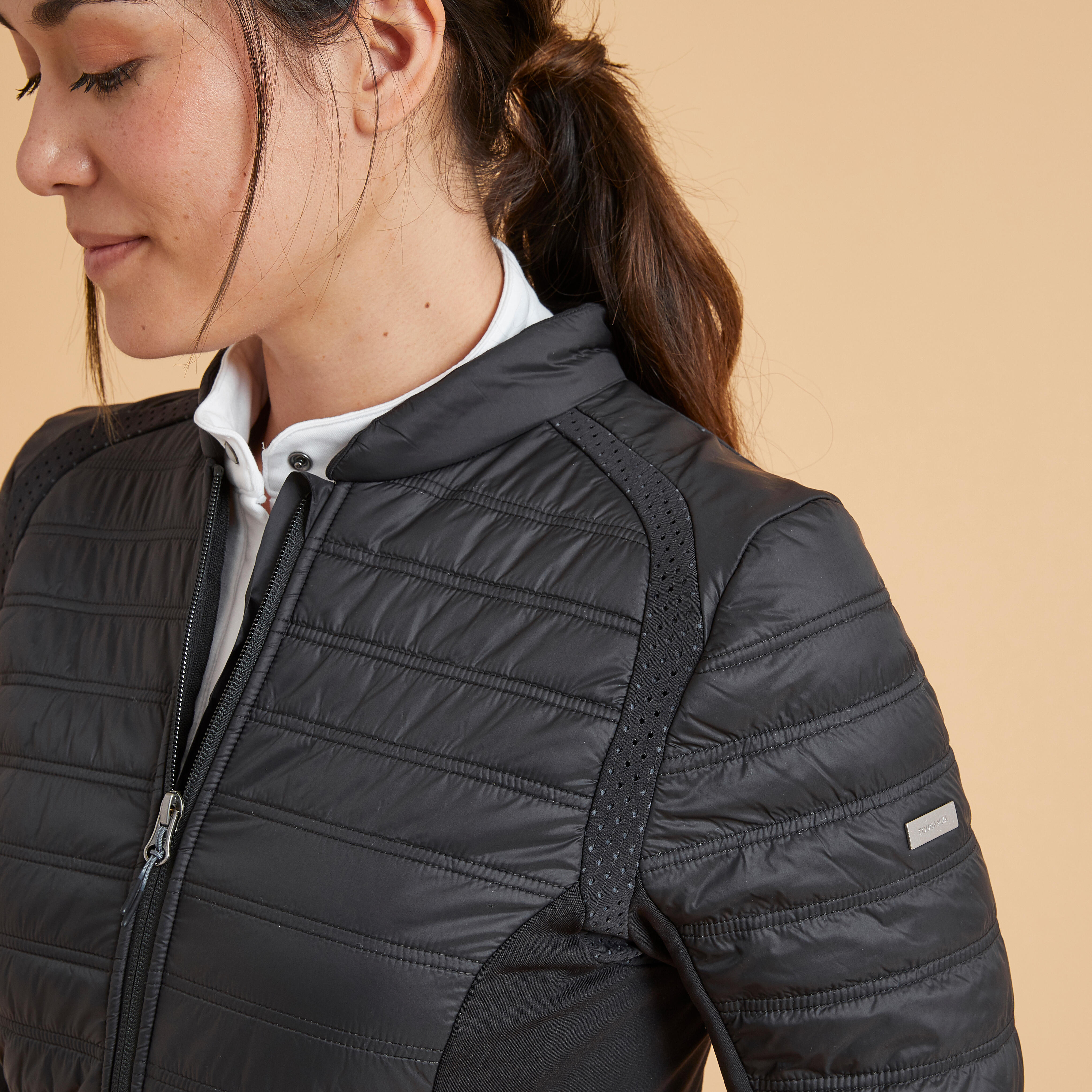 Veste equitation femme noir 900 FOUGANZA Decathlon