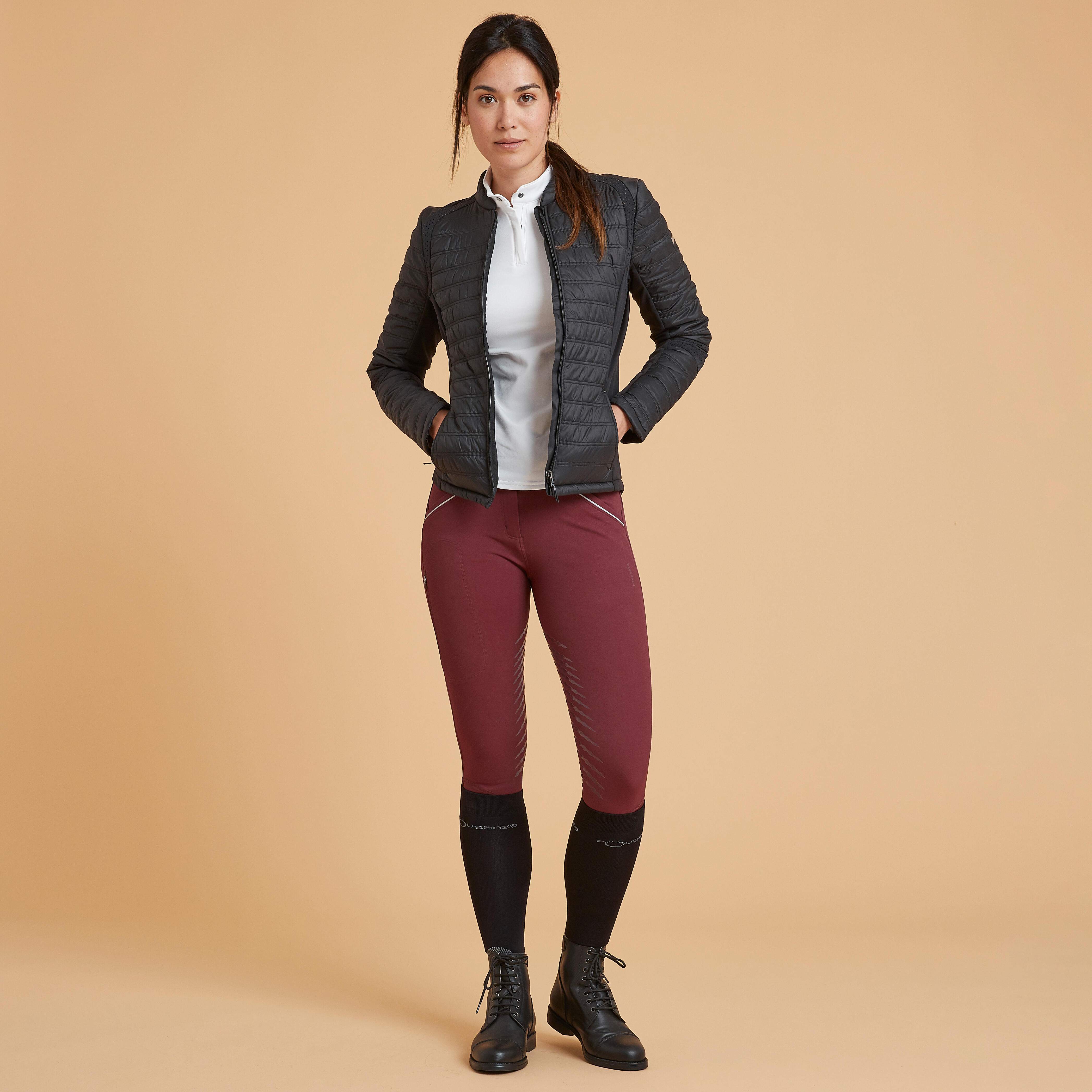 Veste equitation Femme 900 marine FOUGANZA Decathlon