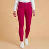 Reithose 900 Classic Kniebesatz Grip Damen rot