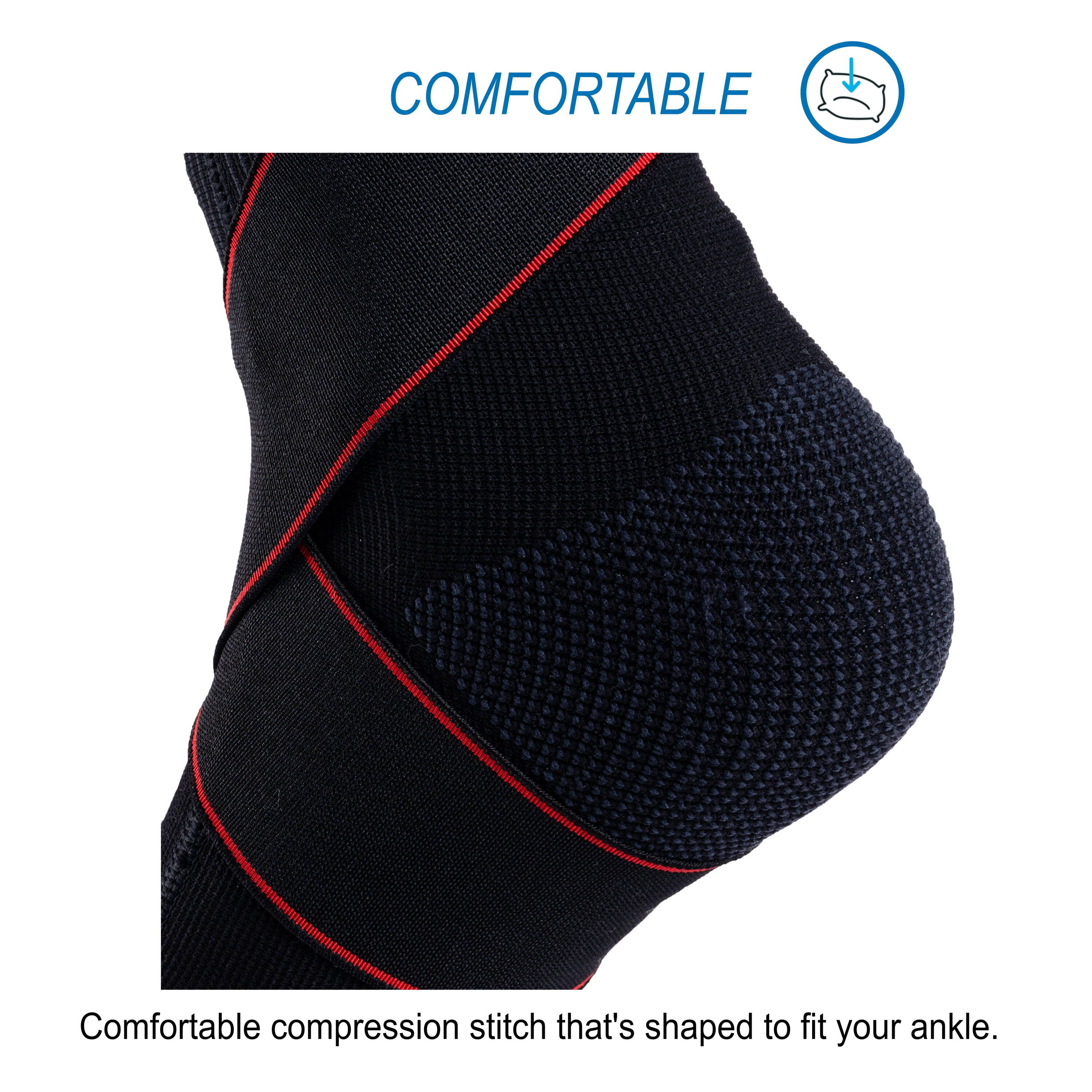 Ankle Brace Strong 100 Black -  4