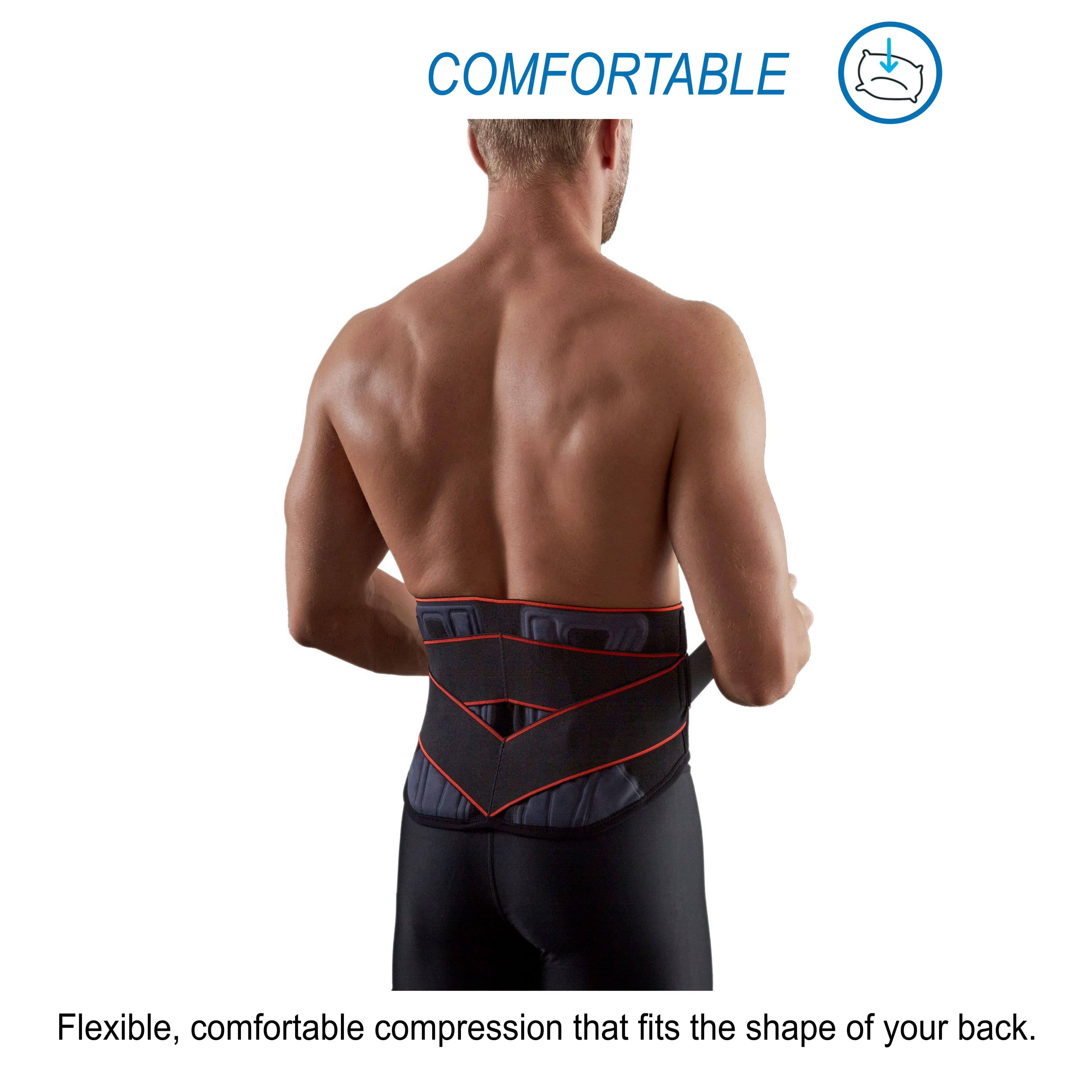 Adult Lumbar Belt / Posture Corrector - Black - Decathlon