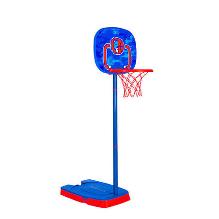 Basketkorg på fot, justerbar 90–120 cm K100 Ball junior orange 
