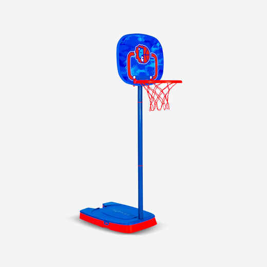 
      Canasta de basquetbol con pie regulable 0.9 m a 1.2 m niño - K100 Ball naranja
  