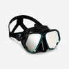Scuba Diving Mask - 500 Dual Black Grey Mirror