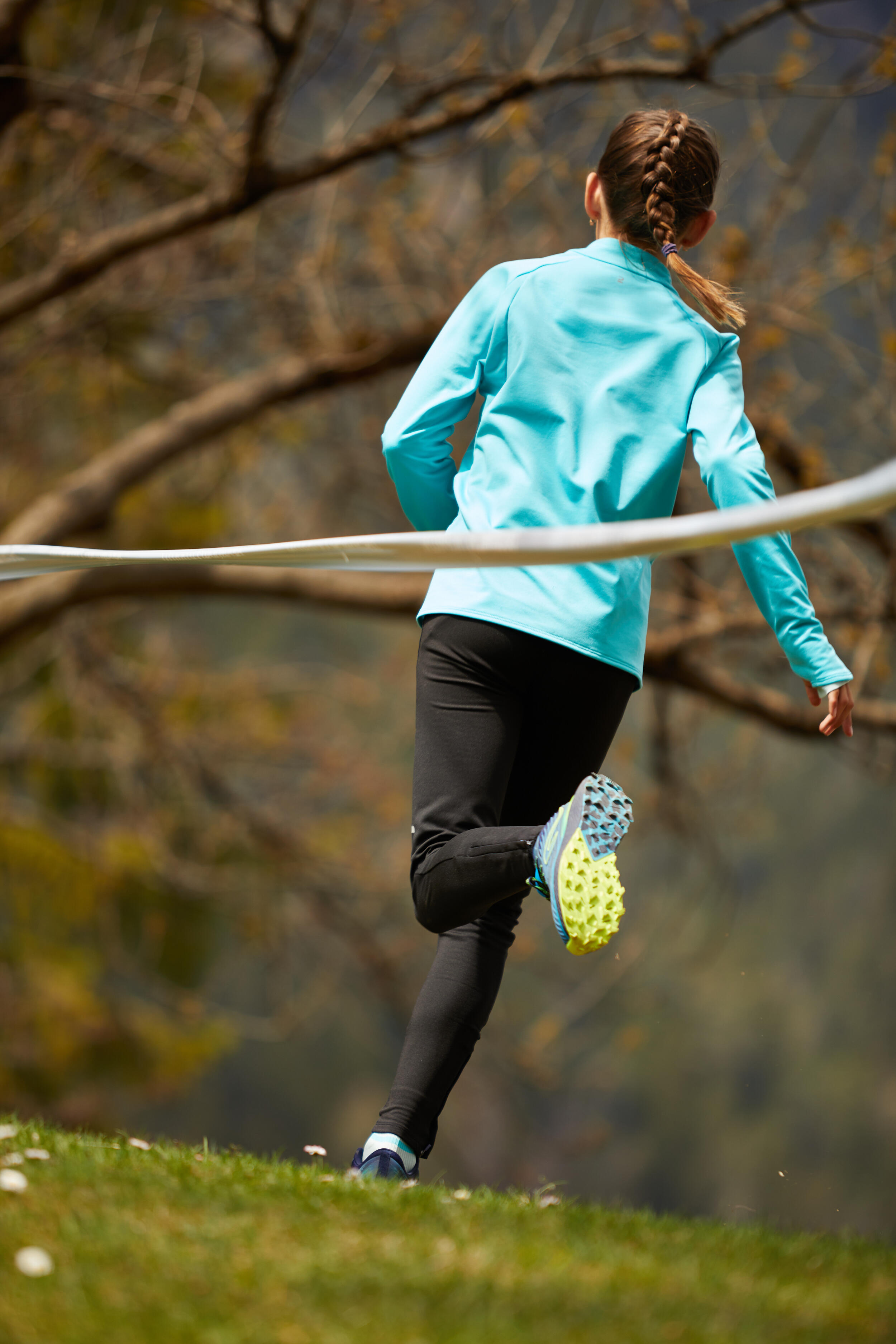 KIDS' RUNNING TRAIL AND X-COUNTRY SHOES - KIPRUN XCOUNTRY - BLUE