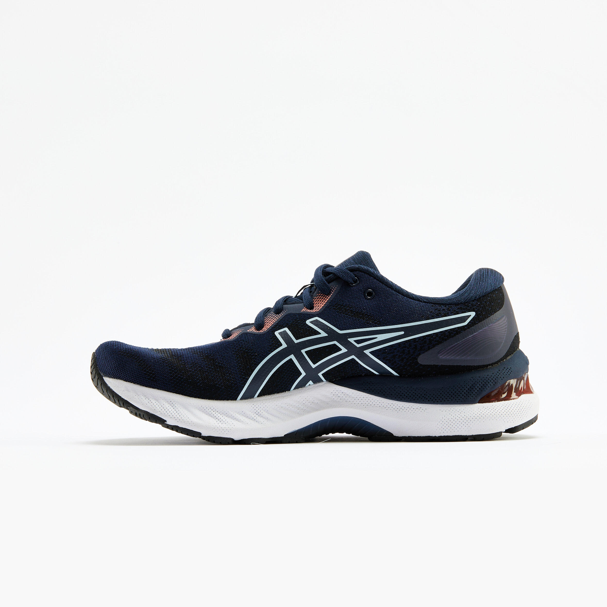 ZAPATILLAS RUNNING MUJER ASICS GEL ZIRUSS 6 AZUL ROJO CORAL 2/4