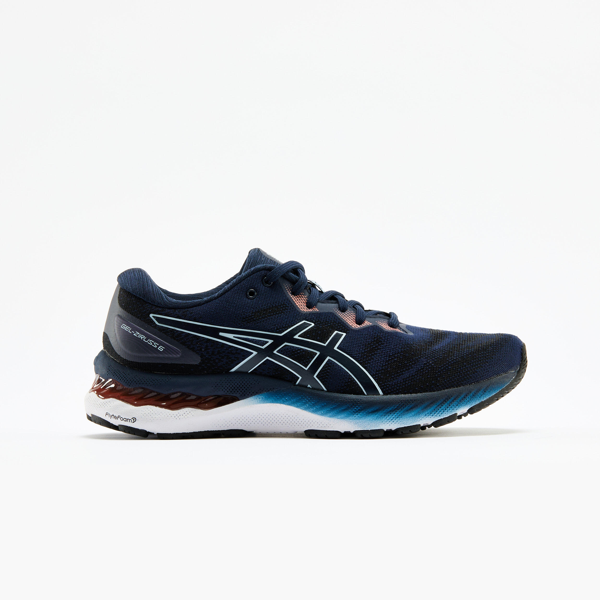 ASICS ZAPATILLAS RUNNING MUJER ASICS GEL ZIRUSS 6 AZUL ROJO CORAL