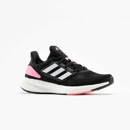 WOMEN'S ADIDAS PUREBOOST RUNNING SHOES - BLACK PINK